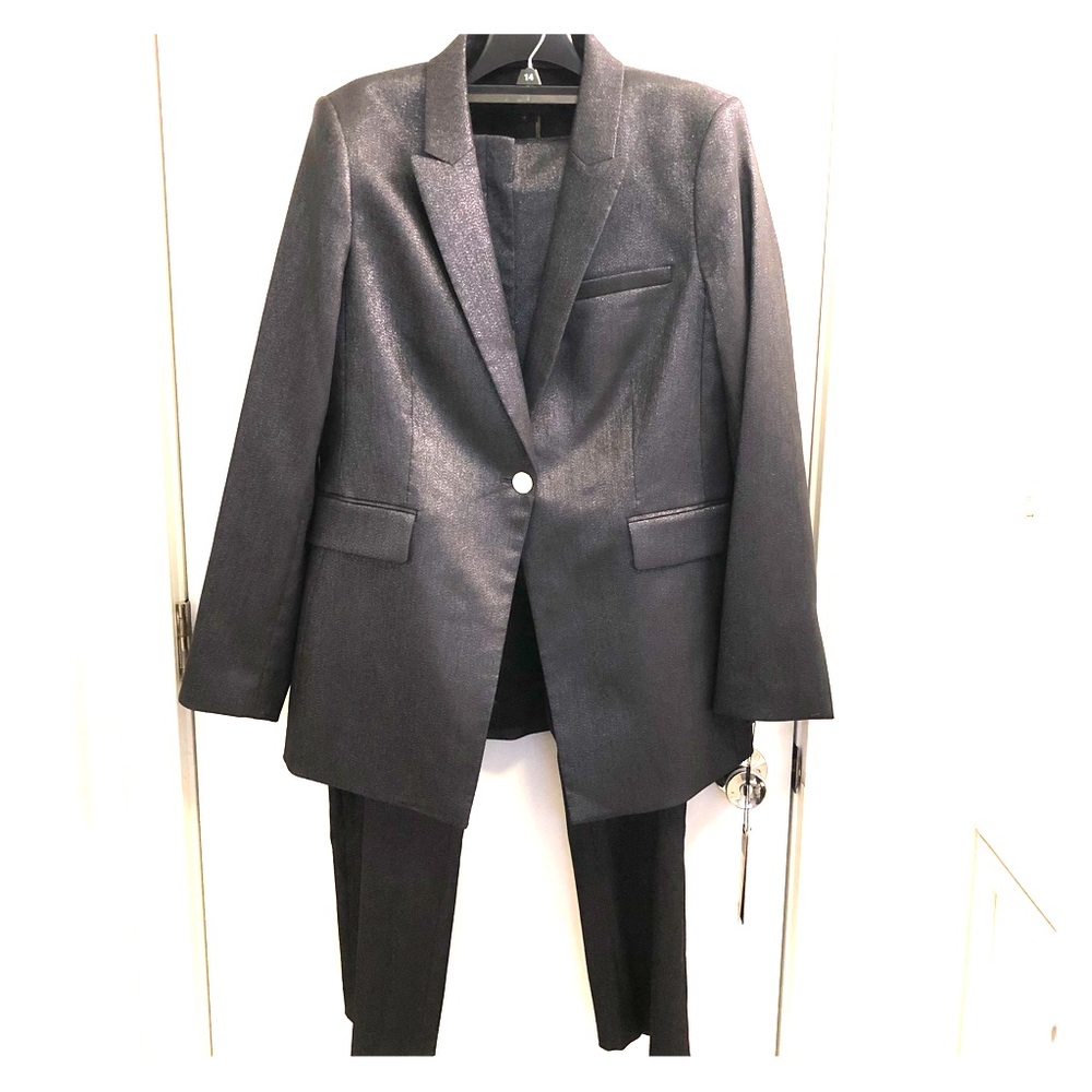 Donna Karan 2-piece Gray/Silver Pants Suit